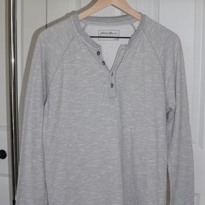 Light Grey Henley Sweatshirt